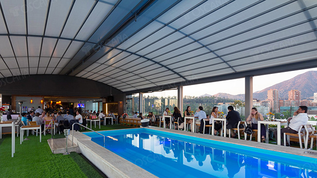 遮阳篷工程案例：智利NOI五星级酒店