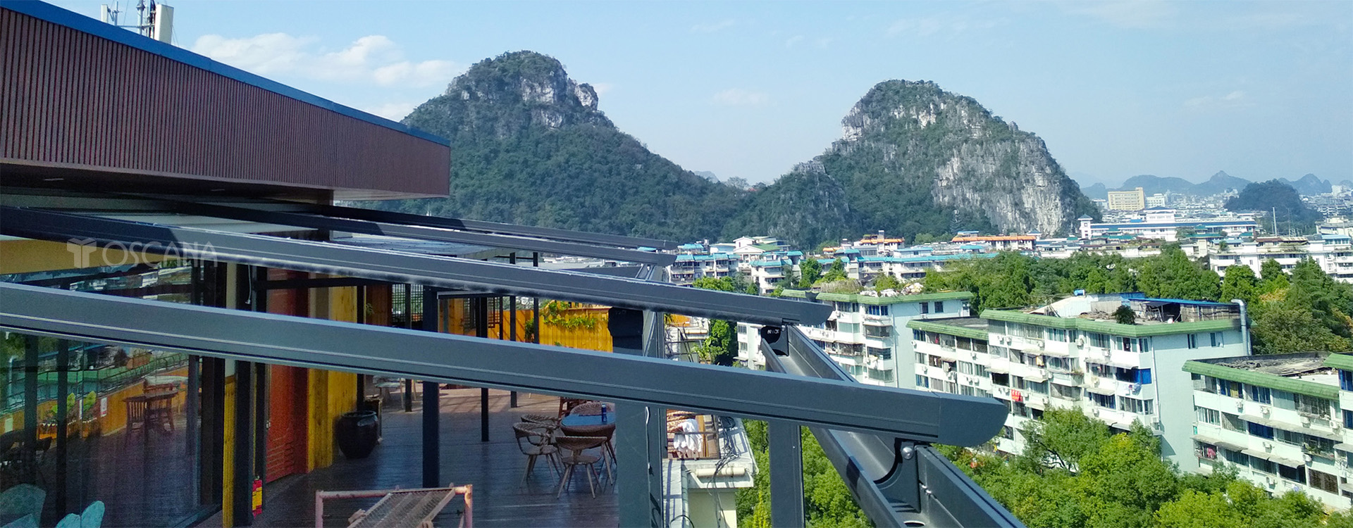 遮阳篷商业案例：桂林26°酒店