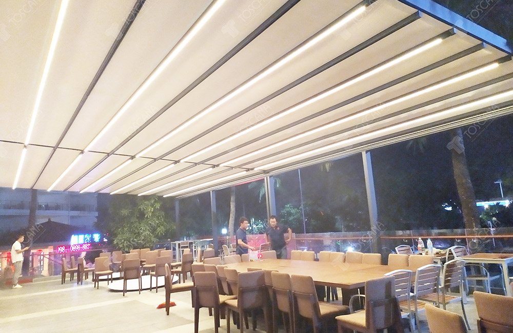 遮阳篷商业案例：南中国大酒店-幸福餐厅