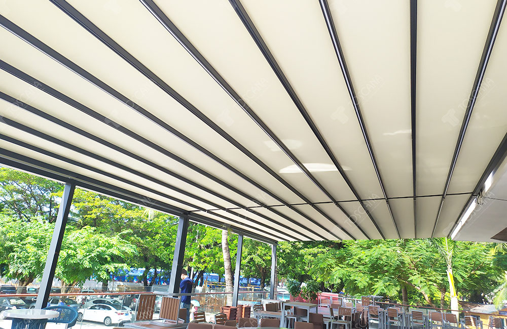 遮阳篷商业案例：南中国大酒店-幸福餐厅