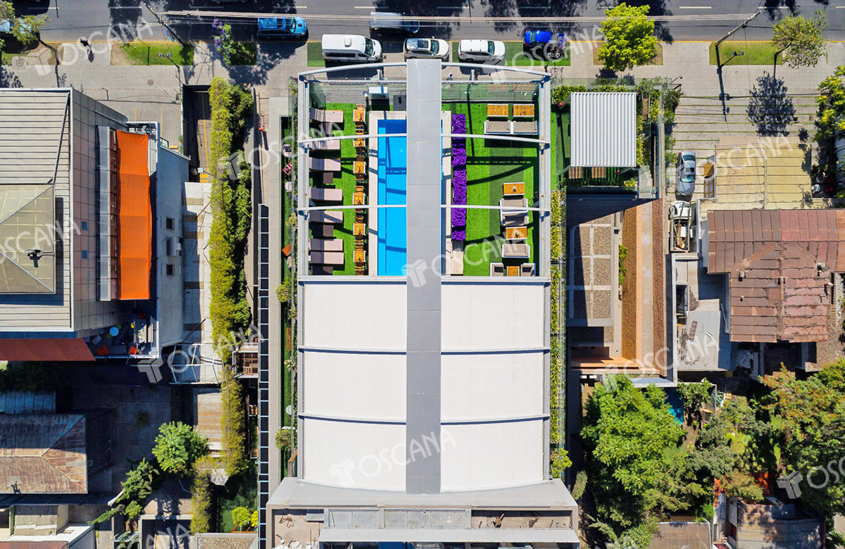 遮阳篷工程案例：智利NOI五星级酒店