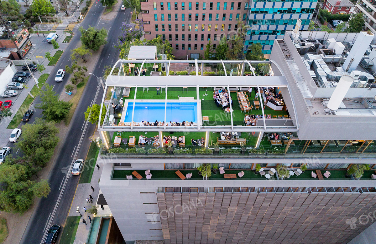 遮阳篷工程案例：智利NOI五星级酒店