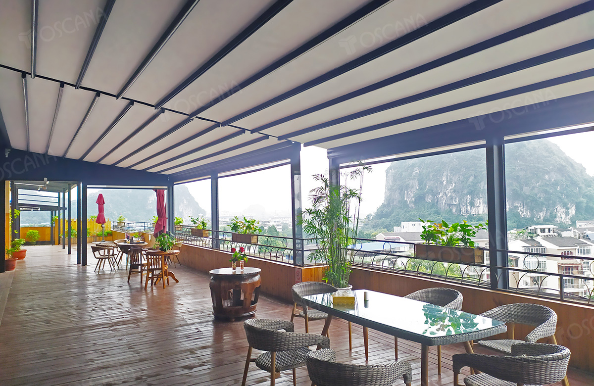 遮阳篷商业案例：桂林26°酒店